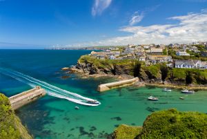 Cove and Harbor of Port Isaac in Cornwall, England