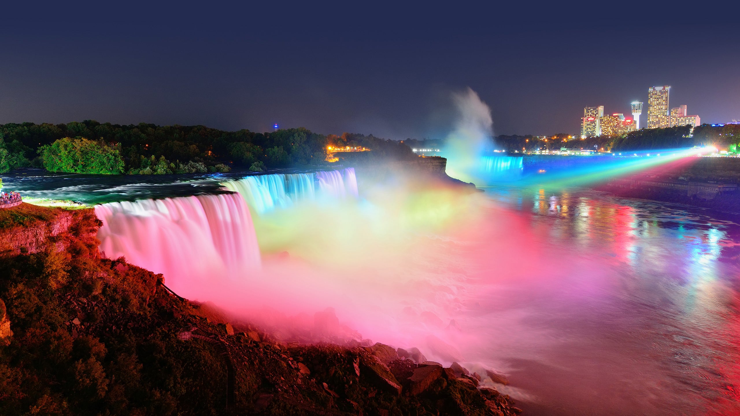 Illuminated Niagara Falls