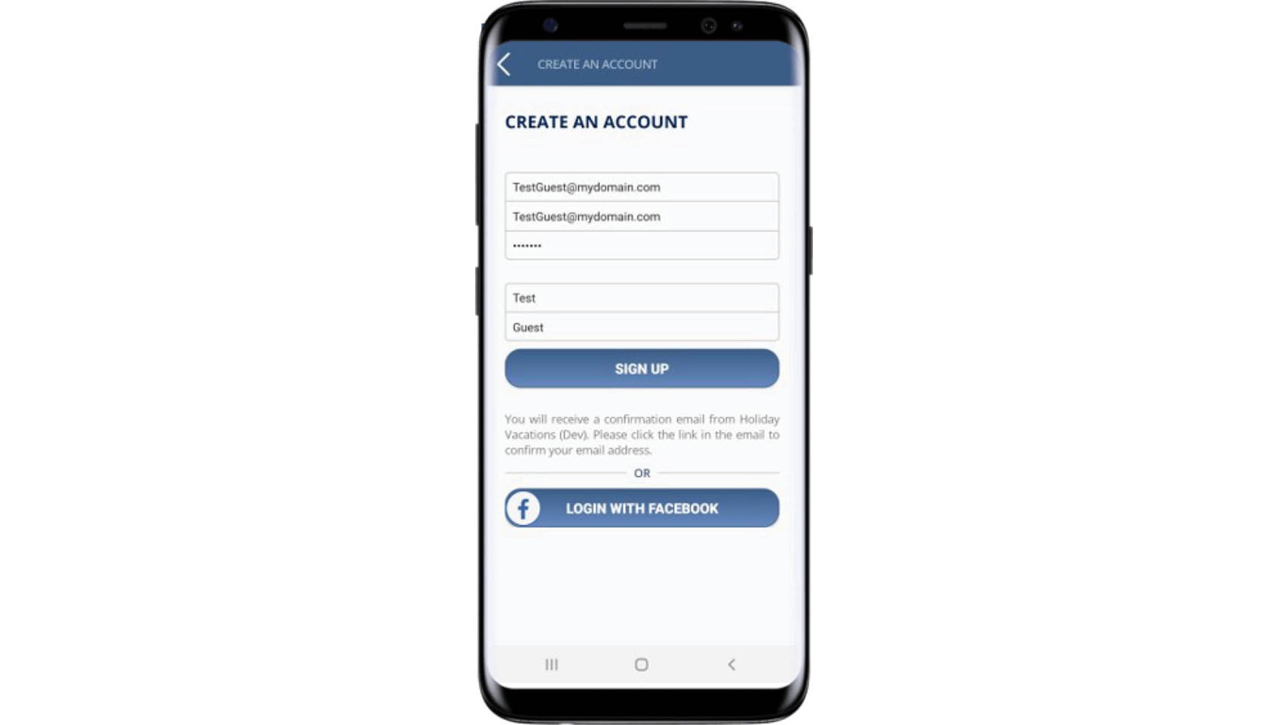 Create An Account - Step 2